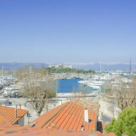 Vieil Duplex Lumineux Vue Imprenable - Climatise Lägenhet Antibes