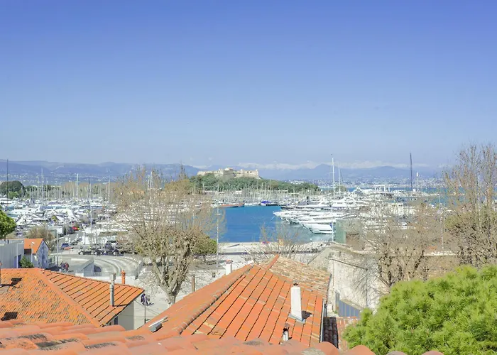 Vieil Duplex Lumineux Vue Imprenable - Climatise Apartman Antibes